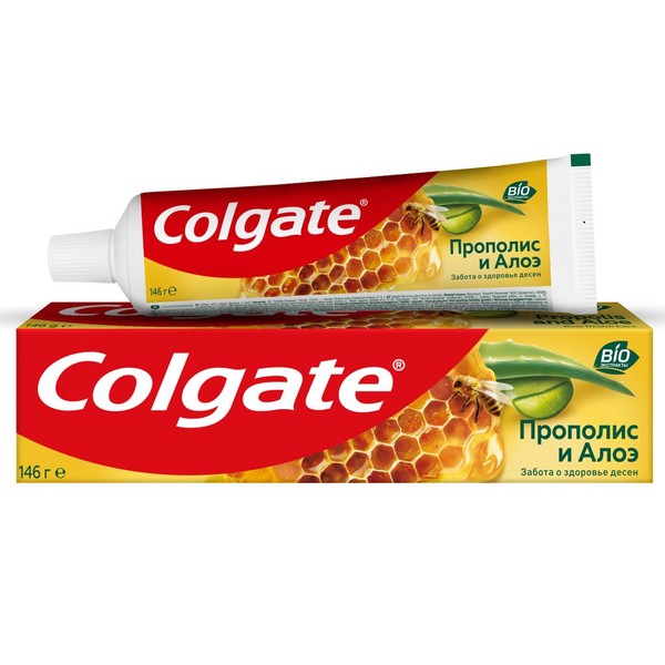 COLGATE ЗУБН ПАСТА ПРОПОЛИС И АЛОЭ ЗУБНАЯ ПАСТА КОМПЛЕКСНАЯ 100 МЛ №1