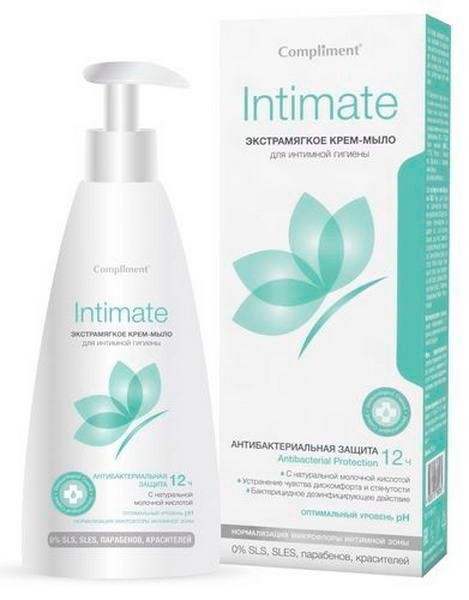 COMPLIMENT INTIMATE КРЕМ МЫЛО Д/ИНТИМНОЙ ГИГИЕНЫ ЭКСТРАМЯГКОЕ КРЕМ-МЫЛО 250 МЛ №1