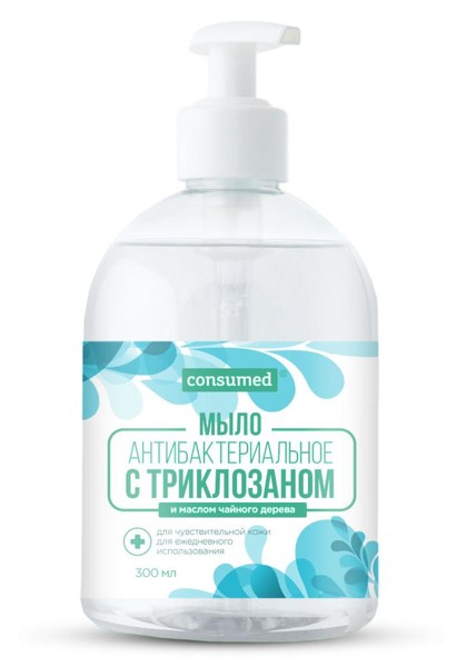 CONSUMED МЫЛО ЖИДКОЕ Д/РУК Д/ЧУВСТВИТ КОЖИ А/БАКТЕРИАЛ ТРИКЛОЗАН/МАСЛО ЧАЙНОГО ДЕРЕВА КОСМЕТИЧЕСКОЕ МЫЛО 300 МЛ №1