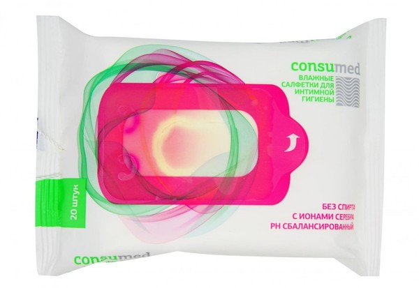 CONSUMED САЛФЕТКИ ВЛАЖНЫЕ Д/ИНТИМНОЙ ГИГИЕНЫ САЛФЕТКИ ЖЕНСКИЕ ГИГИЕНИЧЕСКИЕ    №20