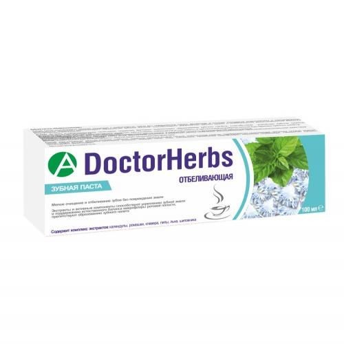 ТМА (АПРЕЛЬ) DOCTORHERBS ЗУБНАЯ ПАСТА ОТБЕЛИВАЮЩАЯ ЗУБНАЯ ПАСТА  100 МЛ №1