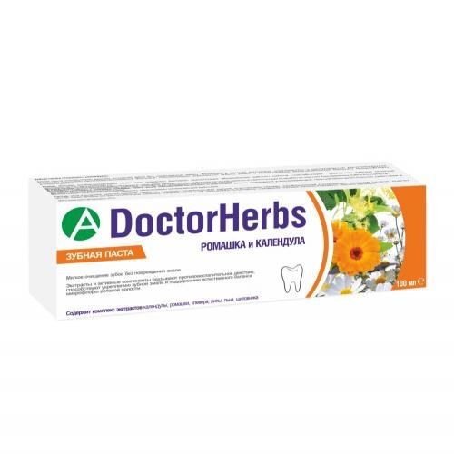 ТМА (АПРЕЛЬ) DOCTORHERBS ЗУБНАЯ ПАСТА РОМАШКА И КАЛЕНДУЛА ЗУБНАЯ ПАСТА  100 МЛ №1