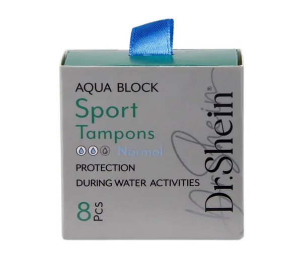 DR.SHEIN ТАМПОНЫ СПОРТИВНЫЕ AQUA BLOCK ТАМПОНЫ ЖЕНСКИЕ ГИГИЕНИЧЕСКИЕ №8
