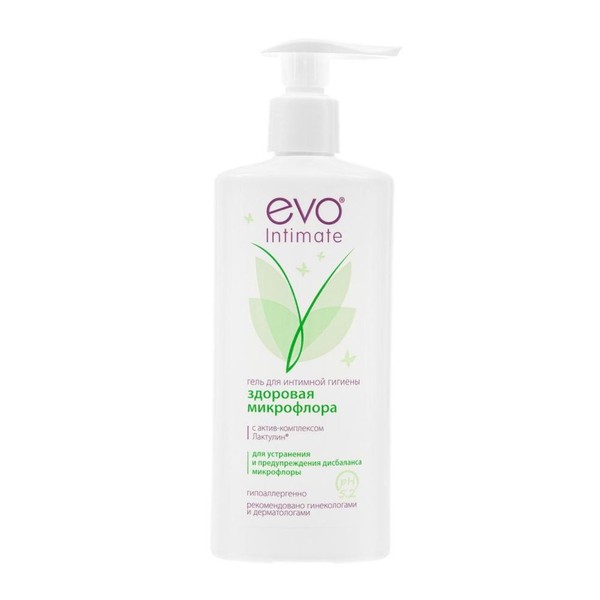EVO INTIMATE ГЕЛЬ Д/ИНТИМНОЙ ГИГИЕНЫ ЗДОРОВАЯ МИКРОФЛОРА КОСМЕТИЧЕСКИЙ ГЕЛЬ 250 МЛ №1