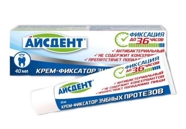 АЙСДЕНТ/ICEDENT КРЕМ-ФИКСАТОР Д/ЗУБНЫХ ПРОТЕЗОВ КРЕМ ДЛЯ ФИКСАЦИИ ЗУБНЫХ ПРОТЕЗОВ  40 Г №1