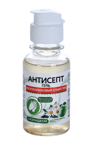 АНТИСЕПТ ГЕЛЬ Д/РУК АНТИСЕПТИЧЕСКИЙ С РОМАШКОЙ ГЕЛЬ ДЛЯ РУК  100 МЛ №1