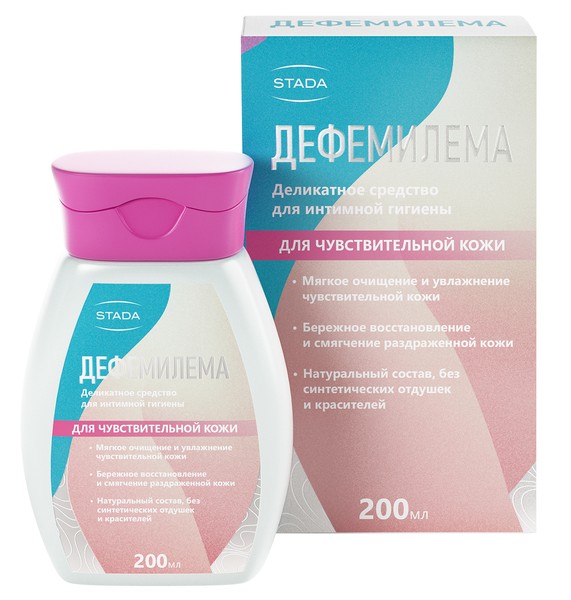 ДЕФЕМИЛЕМА СРЕДСТВО Д/ИНТИМНОЙ ГИГИЕНЫ (СЕНСИТИВ) Д/ЧУВСТВИТЕЛЬНОЙ КОЖИ КОСМЕТИЧЕСКИЕ СРЕДСТВА ПРОЧИЕ 200 МЛ №1