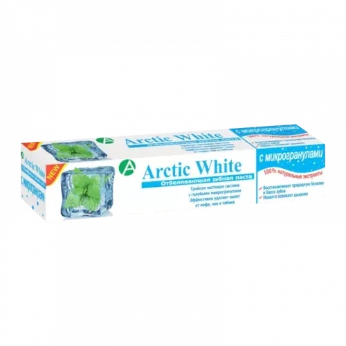 ТМА (АПРЕЛЬ) ЗУБНАЯ ПАСТА ARCTIC WHITE ЗУБНАЯ ПАСТА ОТБЕЛИВАЮЩАЯ 100 МЛ №1