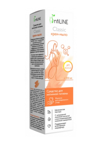 INTILINE CLASSIC КРЕМ-МЫЛО СРЕДСТВО Д/ИНТИМНОЙ ГИГИЕНЫ КРЕМ-МЫЛО 250 МЛ №1