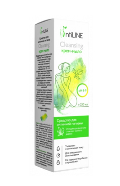 INTILINE CLEANSING КРЕМ-МЫЛО СРЕДСТВО Д/ИНТИМНОЙ ГИГИЕНЫ С МАСЛОМ ЧАЙНОГО ДЕРЕВА КРЕМ-МЫЛО 250 МЛ №1