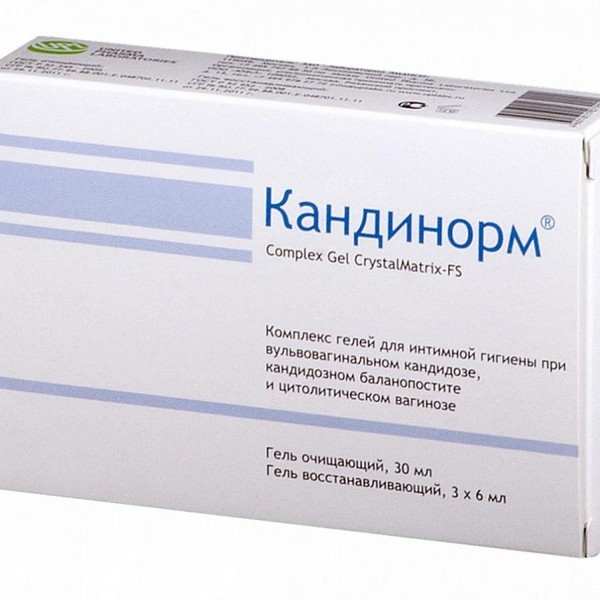 КАНДИНОРМ COMPLEX GEL Д/ИНТИМ ГИГИЕНЫ ОЧИЩ 30 МЛ+ВОССТАН 3 X 6МЛ КОСМЕТИЧЕСКИЙ ГЕЛЬ   №1