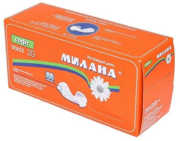 МИЛАНА ПРОКЛАДКИ ДОЛЬЧЕ СОФТ ПРОКЛАДКИ ЖЕНСКИЕ ГИГИЕНИЧЕСКИЕ ЕЖЕДНЕВНЫЕ №20