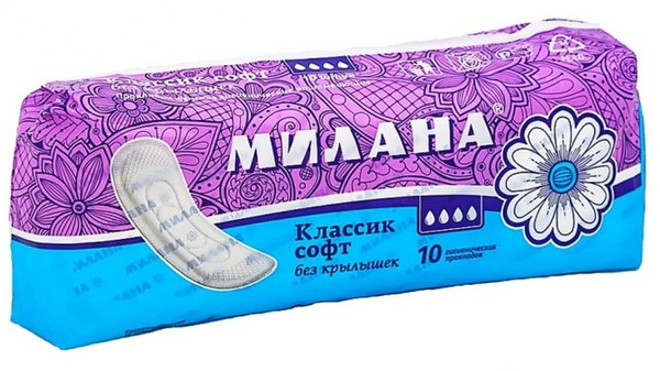 МИЛАНА ПРОКЛАДКИ КЛАССИК СОФТ ПРОКЛАДКИ ЖЕНСКИЕ ГИГИЕНИЧЕСКИЕ NORMAL №10