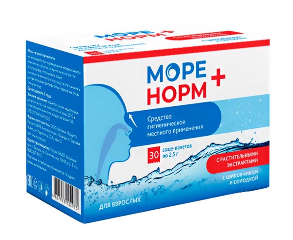 МОРЕ НОРМ ПЛЮС СРЕДСТВО ГИГИЕНИЧЕСКОЕ МЕСТНОГО ПРИМЕНЕНИЯ КОСМЕТИЧЕСКИЕ СРЕДСТВА ПРОЧИЕ  2,5 Г №30