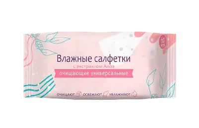БЕРЕЖНОЕ ОЧИЩЕНИЕ АЛОЭ САЛФЕТКИ ВЛАЖНЫЕ КОСМЕТИЧЕСКИЕ   №60