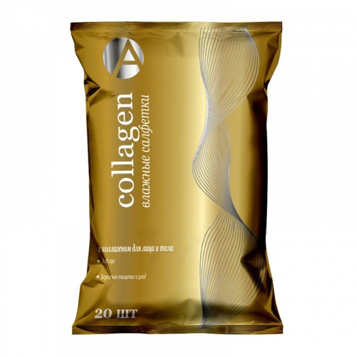 ТМА (АПРЕЛЬ) COLLAGEN САЛФЕТКИ ВЛАЖНЫЕ ДЛЯ ЛИЦА И ТЕЛА САЛФЕТКИ ВЛАЖНЫЕ КОСМЕТИЧЕСКИЕ    №20