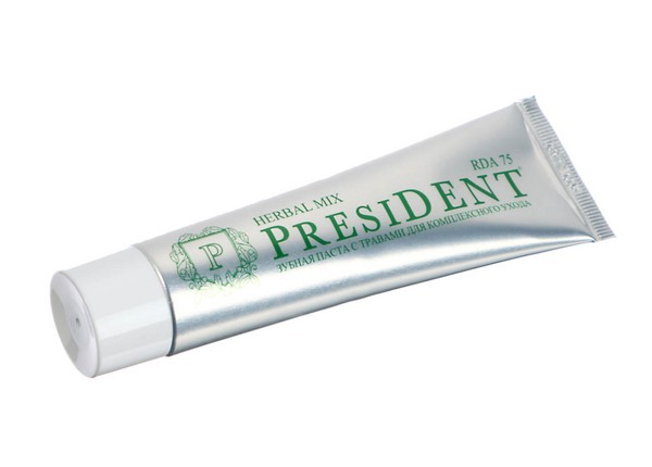 PRESIDENT ЗУБН ПАСТА HERBAL MIX ЗУБНАЯ ПАСТА КОМПЛЕКСНАЯ 50 МЛ №1