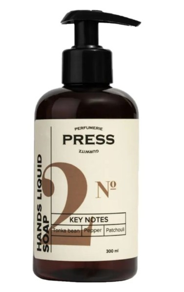 PRESS GURWITZ PERFUMERIE МЫЛО Д/РУК ЖИДКОЕ №2 БОБЫ ТОНКА/ЧЕРН ПЕРЕЦ/ПАЧУЛИ МЫЛО ЖИДКОЕ  300 МЛ №1