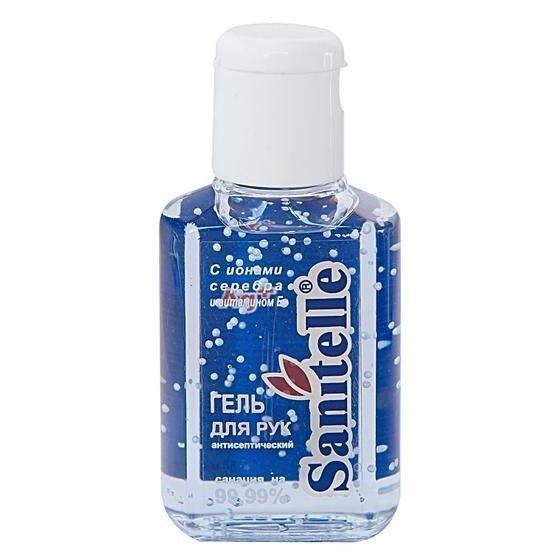 SANITELLE ГЕЛЬ Д/РУК С ВИТ Е И ИОНАМИ СЕРЕБРА СИНИЙ ГЕЛЬ ДЛЯ РУК 50 МЛ №1