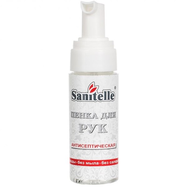 SANITELLE ПЕНКА Д/РУК АНТИСЕПТИЧЕСКАЯ КОСМЕТИЧЕСКАЯ ПЕНА 42 МЛ №1