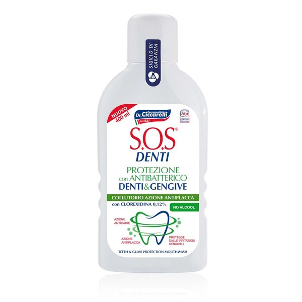 S.O.S DENTI ОПОЛАСКИВАТЕЛЬ Д/ПОЛОСТИ РТА АНТИБАКТЕРИАЛЬНЫЙ ОПОЛАСКИВАТЕЛЬ ДЛЯ ПОЛОСТИ РТА  400 МЛ №1