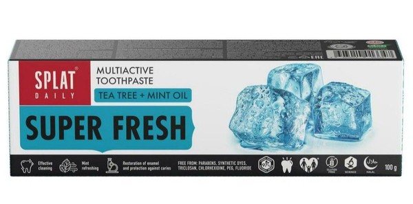 SPLAT DAILY SUPER FRESH З/ПАСТА ЗУБНАЯ ПАСТА КОМПЛЕКСНАЯ 100 МЛ №1