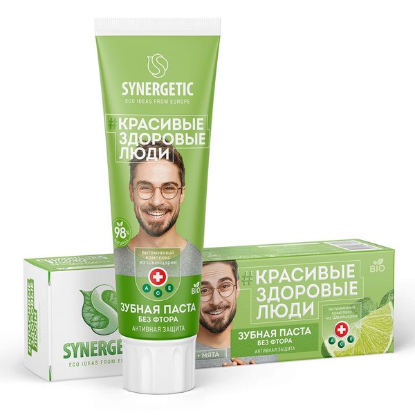 SYNERGETIC ЗУБНАЯ ПАСТА АКТИВНАЯ ЗАЩИТА ЗУБНАЯ ПАСТА КОМПЛЕКСНАЯ 100 Г №1
