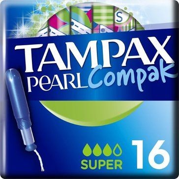 TAMPAX COMPAK PEARL ТАМПОНЫ SUPER ТАМПОНЫ SUPER №16