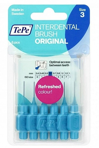 TEPE ORIGINAL ЁРШИК МЕЖЗУБНЫЙ 0,6 ММ РАЗМЕР 3 ЕРШИКИ МЕЖЗУБНЫЕ   №6
