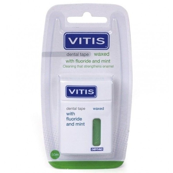 VITIS ЗУБН НИТЬ ВОЩЕНАЯ ФТОРОМ/МЯТА ЗУБНАЯ НИТЬ 50 М №1