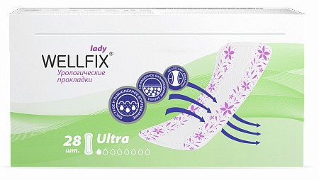 WELLFIX LADY ПРОКЛАДКИ УРОЛОГИЧЕСКИЕ ULTRA ПРОКЛАДКИ УРОЛОГИЧЕСКИЕ ЖЕНСКИЕ    №28