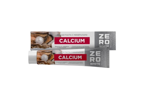 ZERO WHITE PROFESSIONAL ЗУБНАЯ ПАСТА BIOCALCIUM C МИНЕРАЛАМИ ЗУБНАЯ ПАСТА ЕЖЕДНЕВНАЯ  100 Г №1