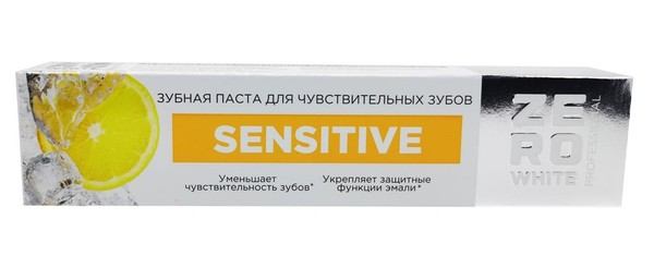 ZERO WHITE PROFESSIONAL ЗУБНАЯ ПАСТА SENSITIVE Д/ЧУВСТВИТ ЗУБОВ ЗУБНАЯ ПАСТА ДЛЯ ЧУВСТВИТЕЛЬНЫХ ЗУБОВ  100 Г №1