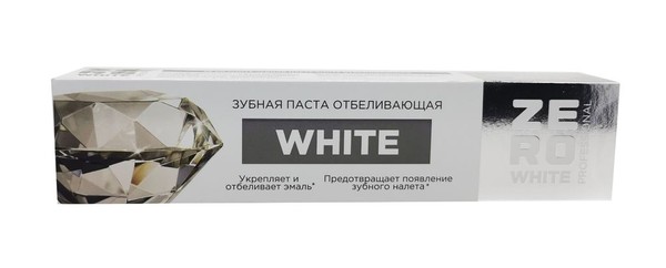 ZERO WHITE PROFESSIONAL ЗУБНАЯ ПАСТА WHITE ОТБЕЛИВАЮЩАЯ ЗУБНАЯ ПАСТА ОТБЕЛИВАЮЩАЯ  100 Г №1