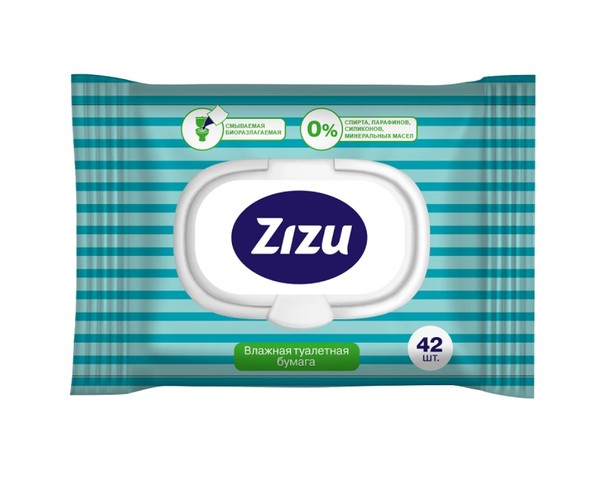 ZIZU/ЗИЗУ ТУАЛЕТНАЯ БУМАГА ВЛАЖНАЯ  САЛФЕТКИ ГИГИЕНИЧЕСКИЕ   №42
