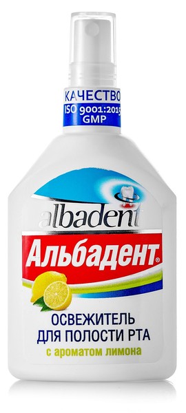 АЛЬБАДЕНТ ОСВЕЖИТЕЛЬ Д/ПОЛОСТИ РТА ЛИМОН СПРЕЙ ДЛЯ ПОЛОСТИ РТА 35 МЛ №1