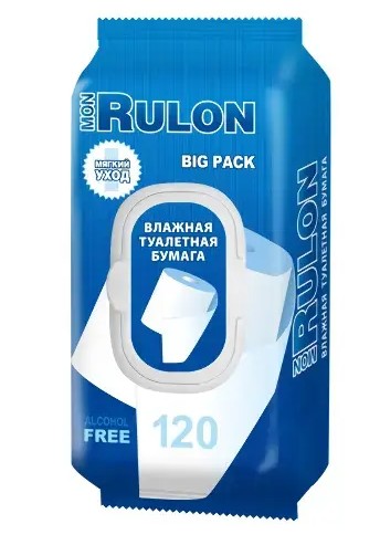 MON RULON ТУАЛЕТНАЯ БУМАГА ВЛАЖНАЯ БУМАГА ТУАЛЕТНАЯ    №120