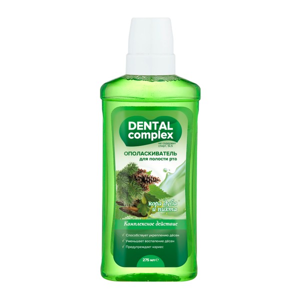 ТМА (АПРЕЛЬ) DENTAL COMPLEX ОПОЛАСКИВАТЕЛЬ Д/ПОЛОСТИ РТА КОРА ДУБА И ПИХТА ОПОЛАСКИВАТЕЛЬ ДЛЯ ПОЛОСТИ РТА  275 МЛ №1