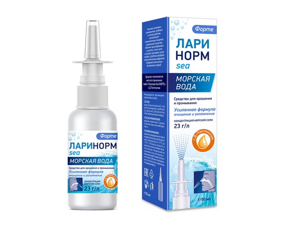 ЛАРИНОРМ SEA ФОРТЕ С Д-ПАНТЕНОЛОМ СПРЕЙ НАЗАЛЬНЫЙ  50 МЛ №1
