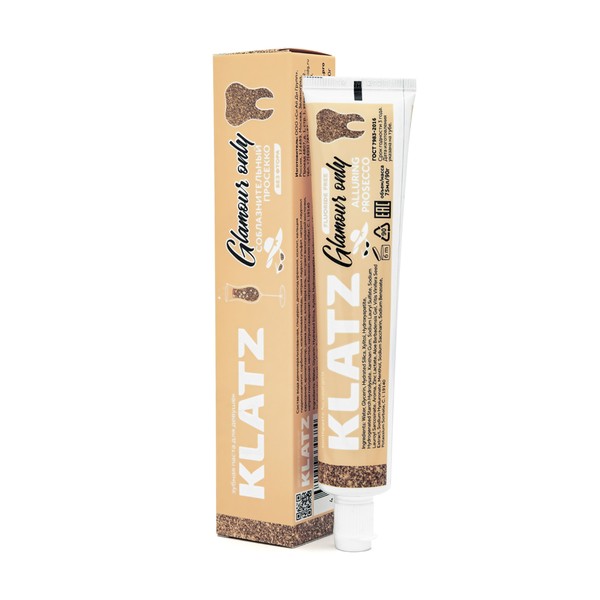 KLATZ GLAMOUR ONLY ЗУБН ПАСТА Д/ДЕВУШЕК СОБЛАЗНИТЕЛЬНЫЙ ПРОСЕККО ЗУБНАЯ ПАСТА ЕЖЕДНЕВНАЯ 75 МЛ №1