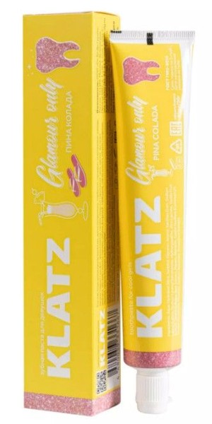 KLATZ GLAMOUR ONLY ЗУБН ПАСТА Д/ДЕВУШЕК ПИНА КОЛАДА ЗУБНАЯ ПАСТА ЕЖЕДНЕВНАЯ 75 МЛ №1