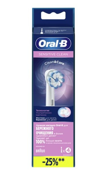ORAL-B BRAUN НАСАДКА SENSITIVE CLEAN EB60 НАСАДКА ДЛЯ ЗУБНОЙ ЭЛЕКТРОЩЕТКИ   №4