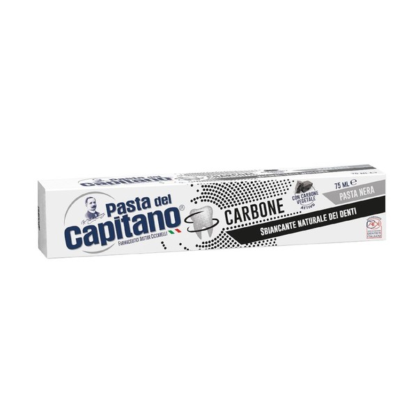 PASTA DEL CAPITANO 1905 ЗУБНАЯ ПАСТА С ДРЕВЕСНЫМ УГЛЕМ ЗУБНАЯ ПАСТА ОТБЕЛИВАЮЩАЯ 75 МЛ №1