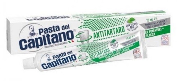 PASTA DEL CAPITANO З/ПАСТА ПРОТИВ ОБРАЗ ЗУБН КАМНЯ ЗУБНАЯ ПАСТА КОМПЛЕКСНАЯ 75 МЛ №1