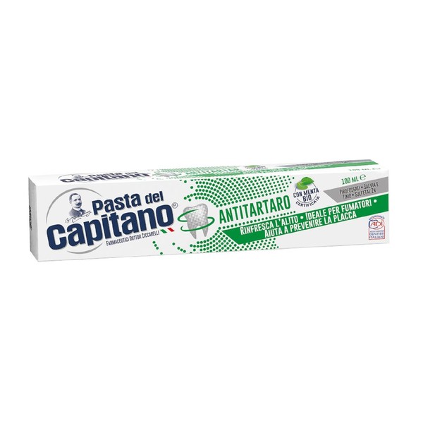 PASTA DEL CAPITANO ЗУБНАЯ ПАСТА П/ЗУБНОГО КАМНЯ Д/КУРЯЩИХ ЗУБНАЯ ПАСТА ОТ ОКРАШИВАНИЯ 100 МЛ №1
