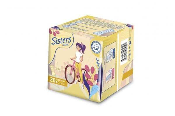 SISTERS CLASSIC ПРОКЛАДКИ ЖЕНСКИЕ ЕЖЕДНЕВНЫЕ ГИГИЕНИЧЕСКИЕ ПРОКЛАДКИ ЖЕНСКИЕ ГИГИЕНИЧЕСКИЕ ЕЖЕДНЕВНЫЕ    №20