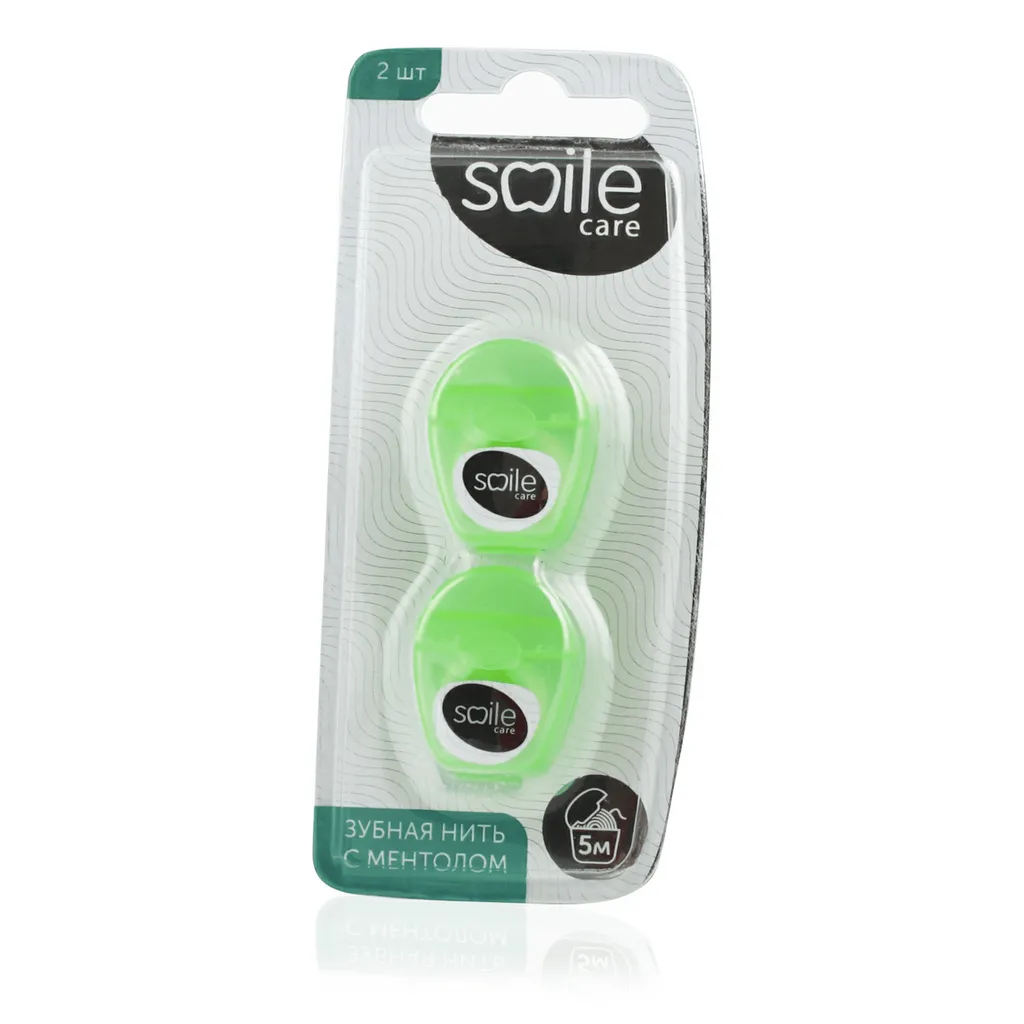 SMILE CARE ЗУБНАЯ НИТЬ С МЕНТОЛОМ ЗУБНАЯ НИТЬ  5 М №2