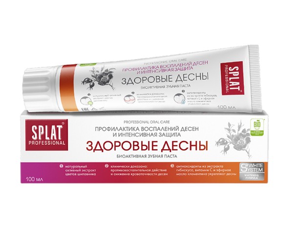 SPLAT PROFESSIONAL З/ПАСТА ЗДОРОВЫЕ ДЕСНЫ ЗУБНАЯ ПАСТА ДЛЯ ЗАЩИТЫ ДЕСЕН 100 МЛ №1