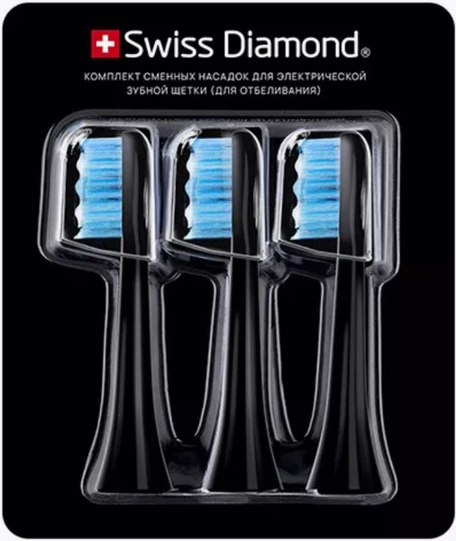 SWISS DIAMOND НАСАДКИ Д/ЗУБН ЩЕТКИ ЭЛЕКТРИЧ SD-STBH302C (CLEAN) НАСАДКА ДЛЯ ЗУБНОЙ ЭЛЕКТРОЩЕТКИ   №3