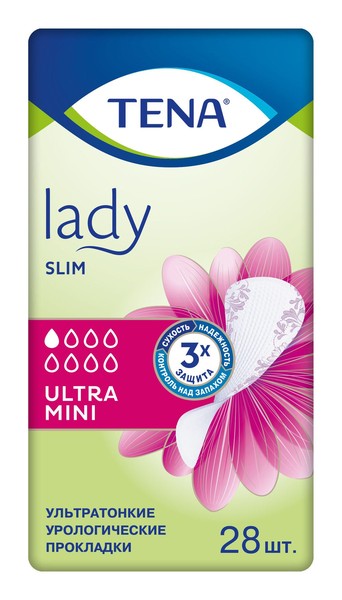 TENA LADY SLIM ULTRA MINI ПРОКЛАДКИ    №48